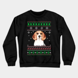 Cute Beagle Dog Lover Ugly Christmas Sweater For Women And Men Funny Gifts Crewneck Sweatshirt